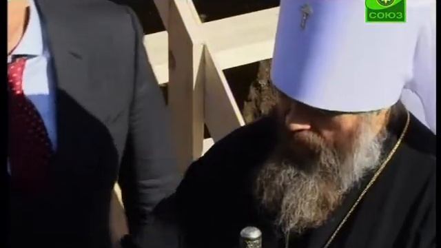 Освящен фундамент колокольни Успенского собора Тулы смотреть онлайн