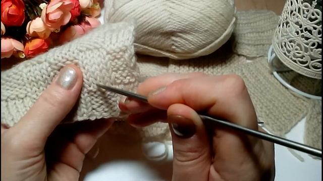 #10. "Шахматка" 4х4х6. Курс вязания спицами для начинающих. Видео-урок смотреть онлайн