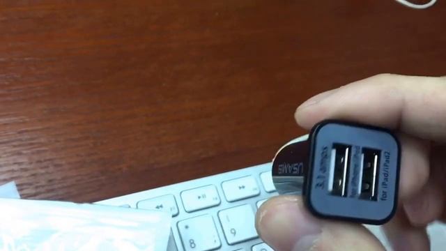 Автомобильная зарядка USAMS Dual USB Port смотреть онлайн