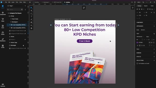 Design a Simple Instagram Post with Lunacy by Icons8 смотреть онлайн