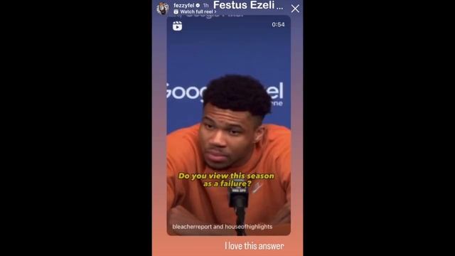 NBA PLAYERS REACT TO GIANNIS POSTGAME INTERVIEW ON IF THE BUCKS SEASON IS A FAILURE смотреть онлайн