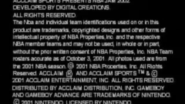 GBA ► NBA Jam 2002 смотреть онлайн