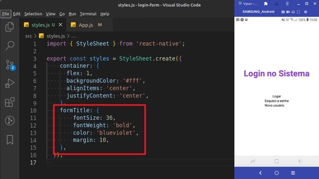 CRIANDO UMA TELA DE LOGIN COM EXPO E REACT NATIVE смотреть онлайн