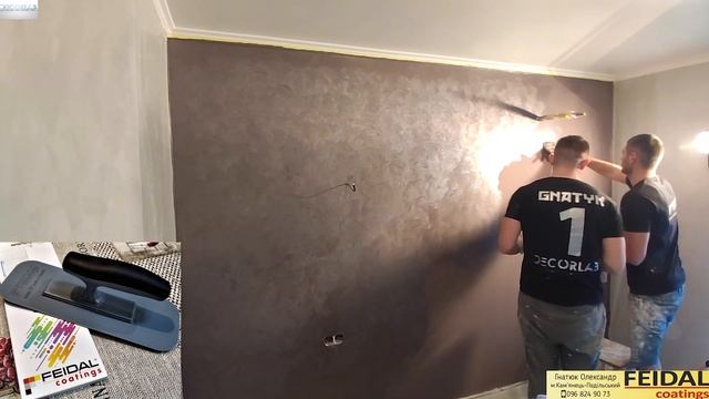 Акцент стены в интерьере с помощью декоративной штукатурки! смотреть онлайн