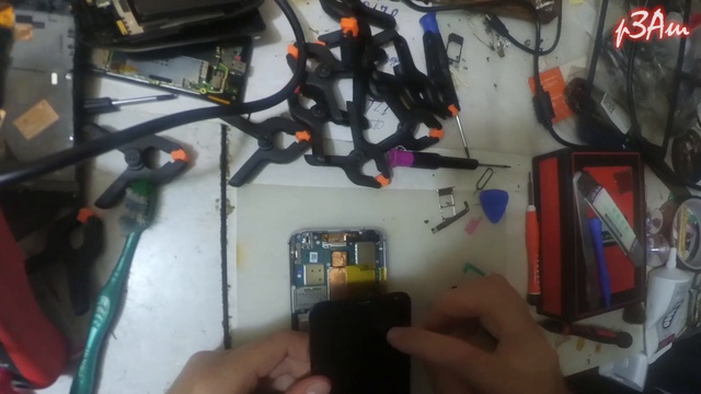 Meizu MX5 замена модуля LCD+touch экрана смотреть онлайн