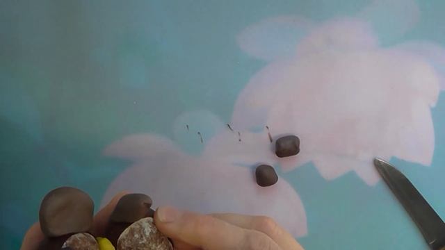 Простые поделки из природного материала и пластилина. (Чебурашка, стрекоза) смотреть онлайн