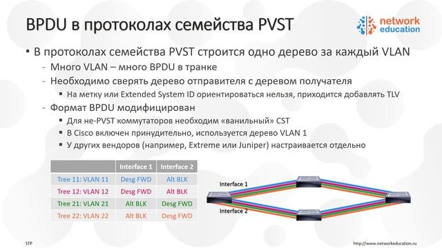 Протокол Spanning Tree - несколько деревьев в единой топологии. смотреть онлайн