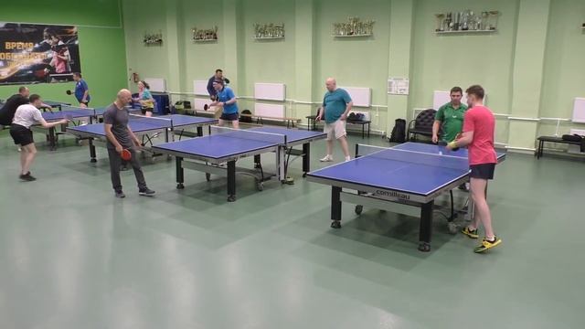 гр. I ф. Соловьев К. (I) - Комаров С. настольный теннис турнир Ракетка-СТАНДАРТ 16.06 смотреть онлайн