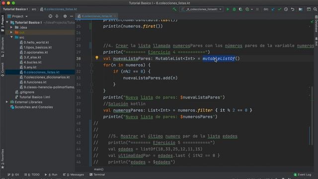 Kotlin en español: tutorial básico 4, Listas смотреть онлайн