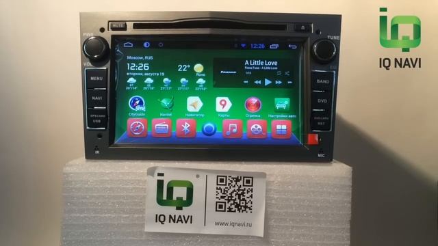 Штатное головное устройство IQ NAVI D4-2201 Opel Astra H (Android 4.2.2) смотреть онлайн
