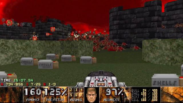Doom II: Scythe 2 - MAP30 (Haunting Dreams) - Ultra-Violence 100% смотреть онлайн