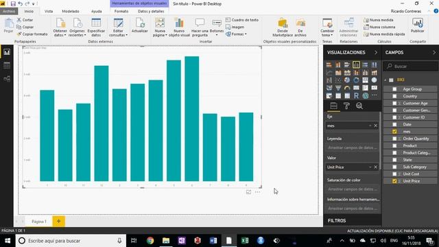 Como ordenar los meses en un gráfico en Power BI смотреть онлайн