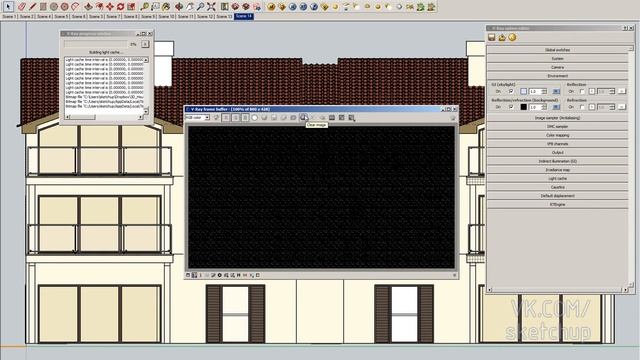 SketchUp V Ray для SketchUp рендер ортогональной проекции в версии ДО 1 60 смотреть онлайн