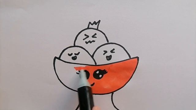 Рисуем веселое мороженое | How to draw funny ice cream смотреть онлайн