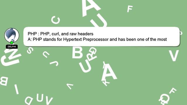 PHP : PHP, curl, and raw headers смотреть онлайн