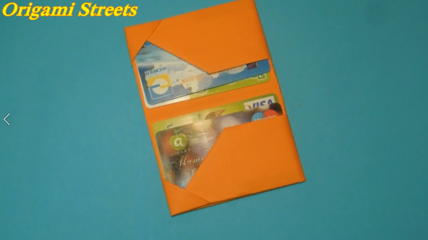 Как сделать кошелёк из бумаги для кредиток Оригами.mp4 смотреть онлайн