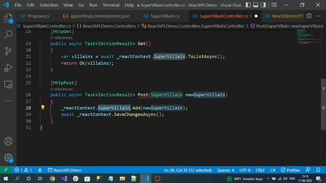 .NET 6 Web API | SQL Database | React JS(v18) | CRUD Example [Full Video] смотреть онлайн