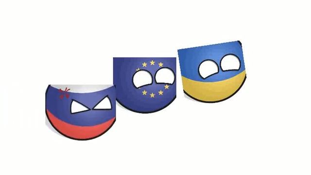 countryballs Украина и Евросоюз смотреть онлайн