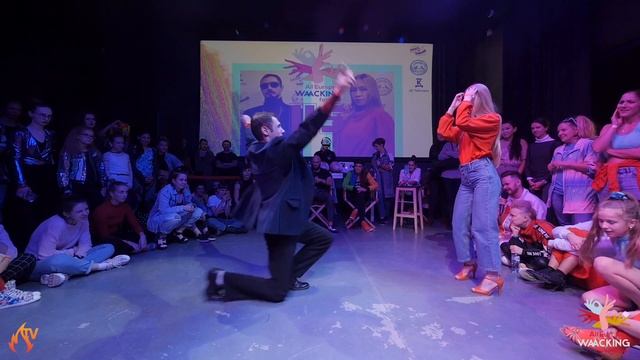 Davyg vs. Marina - 1/4 - All Europe Waacking Festival 2018 смотреть онлайн