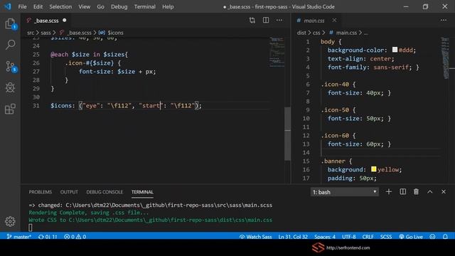 ap 05 | #14 Curso SASS: primeiros comandos - loop each смотреть онлайн