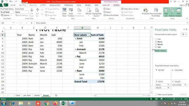 Pivot Table in Excel || Create pivot table in Excel || Excel formulas and Functions || Pivot table смотреть онлайн