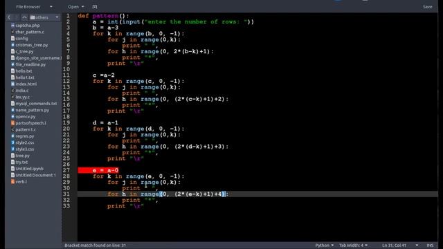 Creating Christmas tree pattern in python or any programming languages смотреть онлайн