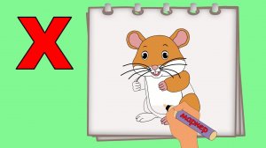 БУКВА Х. Рисуем алфавит. Учим буквы и звуки. Учим слова.Развивающие мультики для детей.