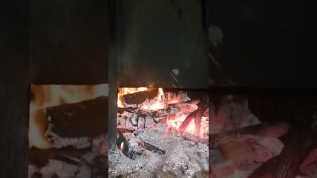 Картошка в казане на костре