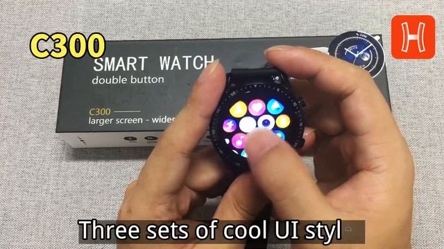 C300 Smart Watch | 1.28 HD circular color screen| Three sets of cool UI styles смотреть онлайн