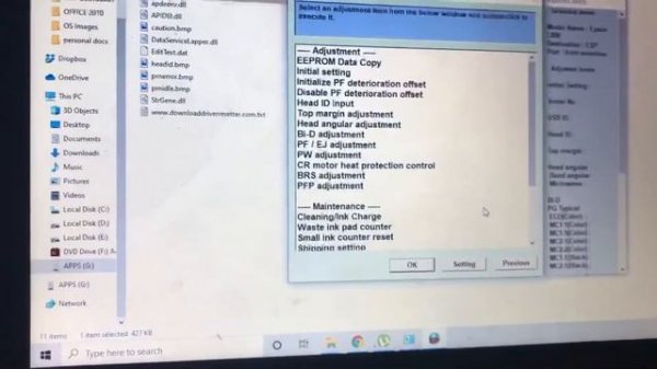 How to Reset Epson L800 with Resetter