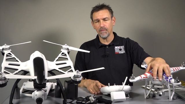 Yuneec Q500 #04 - Comparison Q500 vs. DJI P2V+ - 1. Part (English) смотреть онлайн