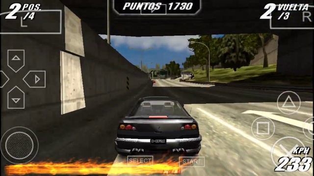 BURNOUT LEGENDS PSP GAMEPLAY ON ANDROID смотреть онлайн