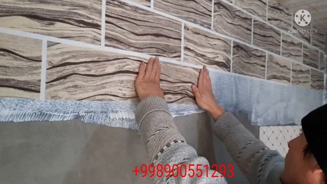 Xammomga Yopishtirish Jarayoni Gibkiy  Kamin (гибкий каминь )