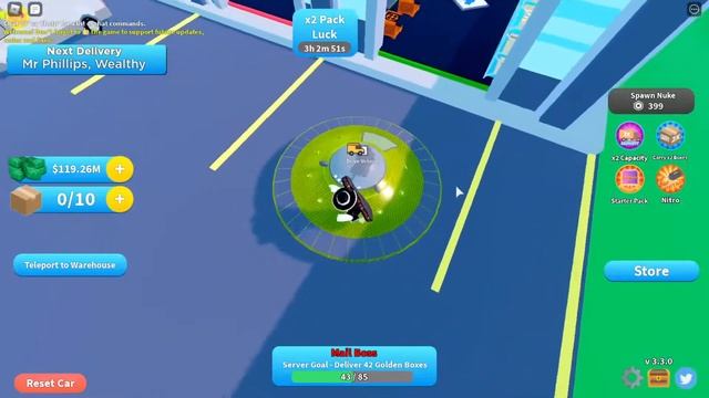 Unlocking The OP GOLD AND CHROME Skins And More Box Capacity In ROBLOX Delivery Simulator!!! смотреть онлайн