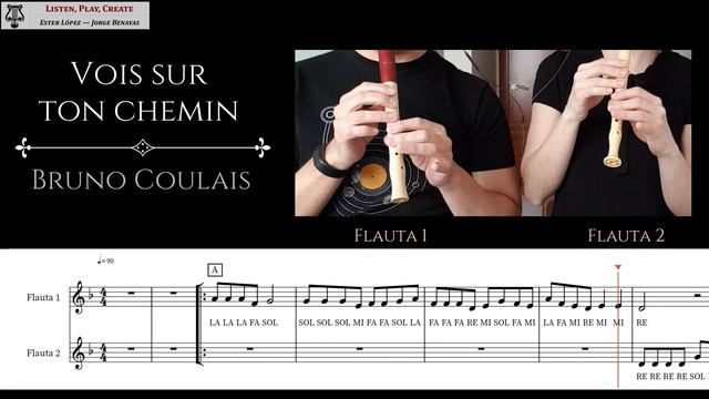 Vois sur ton chemin - Bruno Coulais (con notas) смотреть онлайн