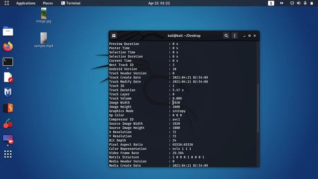 how to extract details from image and video using kali linux 2021 exiftool смотреть онлайн