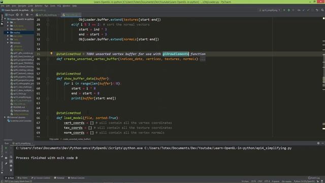 OpenGL in python e15 - loading 3D .obj files смотреть онлайн