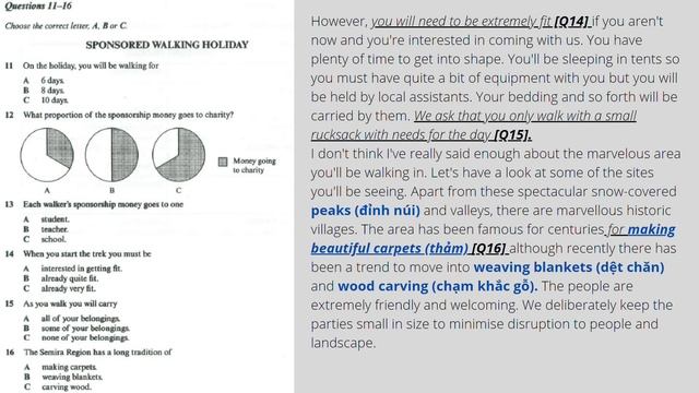 LISTENING CAMBRIDGE IELTS 7 TEST 3 SECTION 2 - Có giải nghĩa Tiếng Việt смотреть онлайн