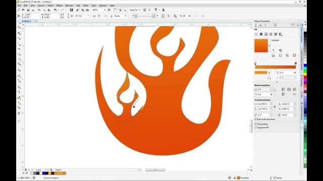 How To Make a Vector Flame Design In Corel Draw смотреть онлайн