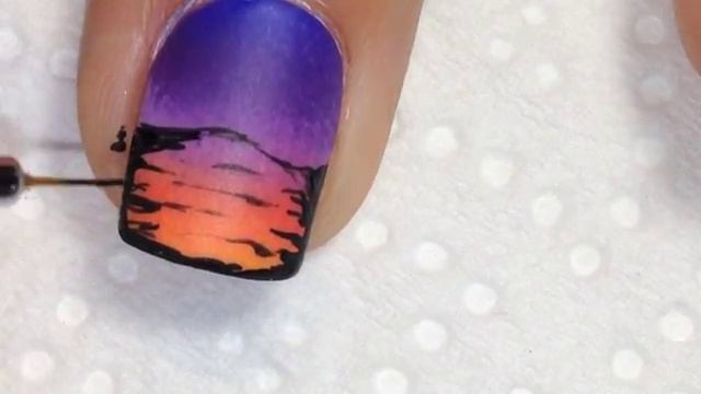 Sunset nail art смотреть онлайн