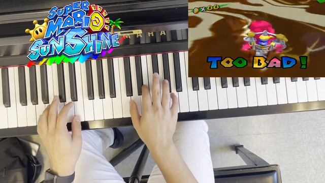 Super Mario Game Over Themes on Piano смотреть онлайн