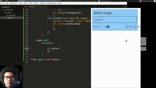 Flet Tutorial - Insert Logo Text To T-shirt And Save Image смотреть онлайн