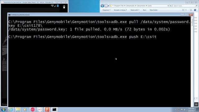 CSIT 178 Using Genymotion ADB shell commands смотреть онлайн