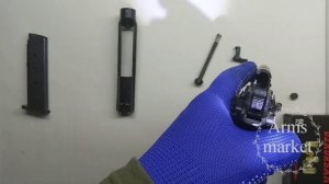 Пистолет стартовый retay 84fs 9 мм black. Обзор перед переделкой, в стволе калёный штифт.