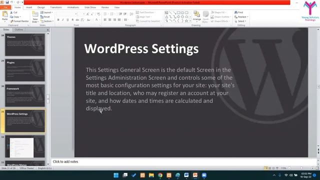 Wordpress Development Course - Lecture# 02 - 10th Sep 2022 | Young Scholars Training смотреть онлайн