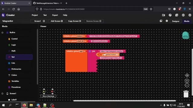 Kodular ile Telegram Bot Nasıl Kodlanır? Telegram Günlüğüm #1 смотреть онлайн