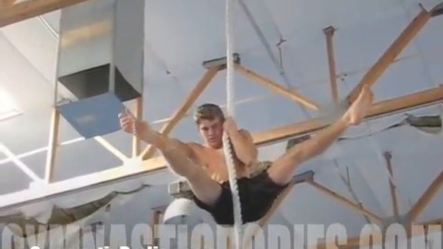 Learn Gymnastics Bent Arm Strength - Cirques/rope climb with negative one arm chins on the descent смотреть онлайн