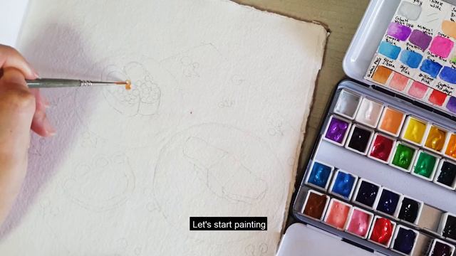 Holbein Artist's Watercolors(HWC) Review & Painting