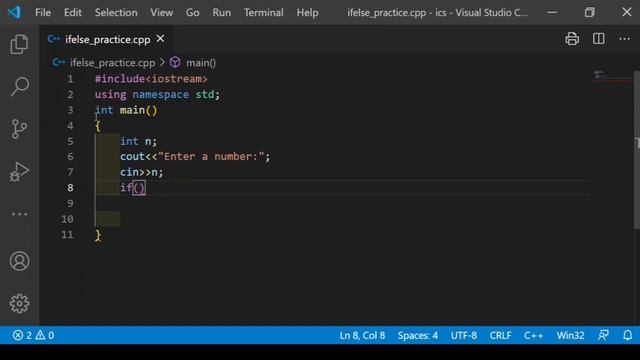 C++ Basics: if else Statement Practice смотреть онлайн
