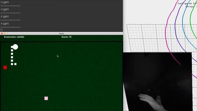 pygame with leap motion: snake game смотреть онлайн